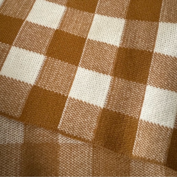 NWT Madewell Mustard Brown and Cream Gingham Camisole, XS - Picture 4 of 9